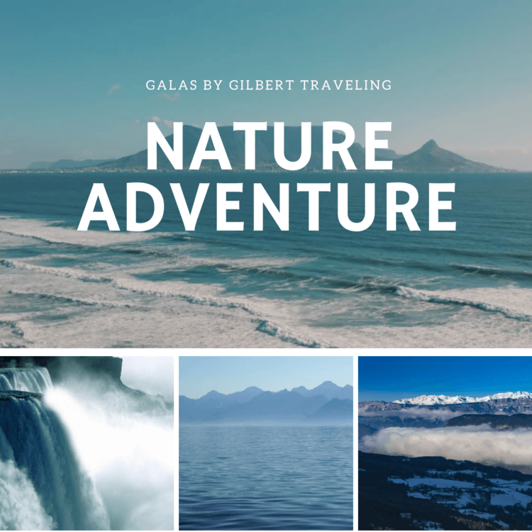 Image of a sample design for nature adventure flyer