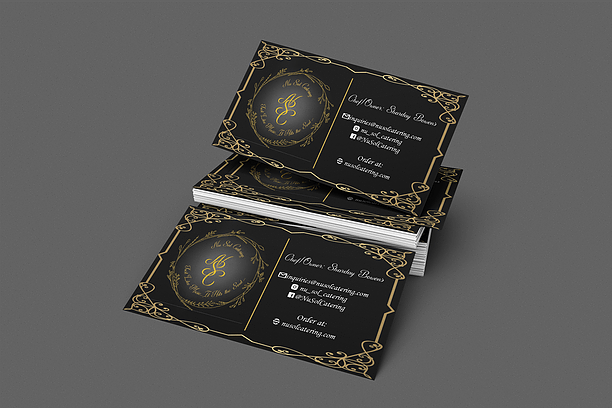 Image of a business card sample design