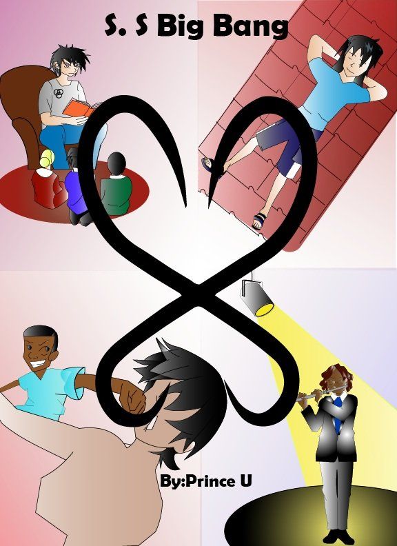 Bigbang with 4 images that has different messages