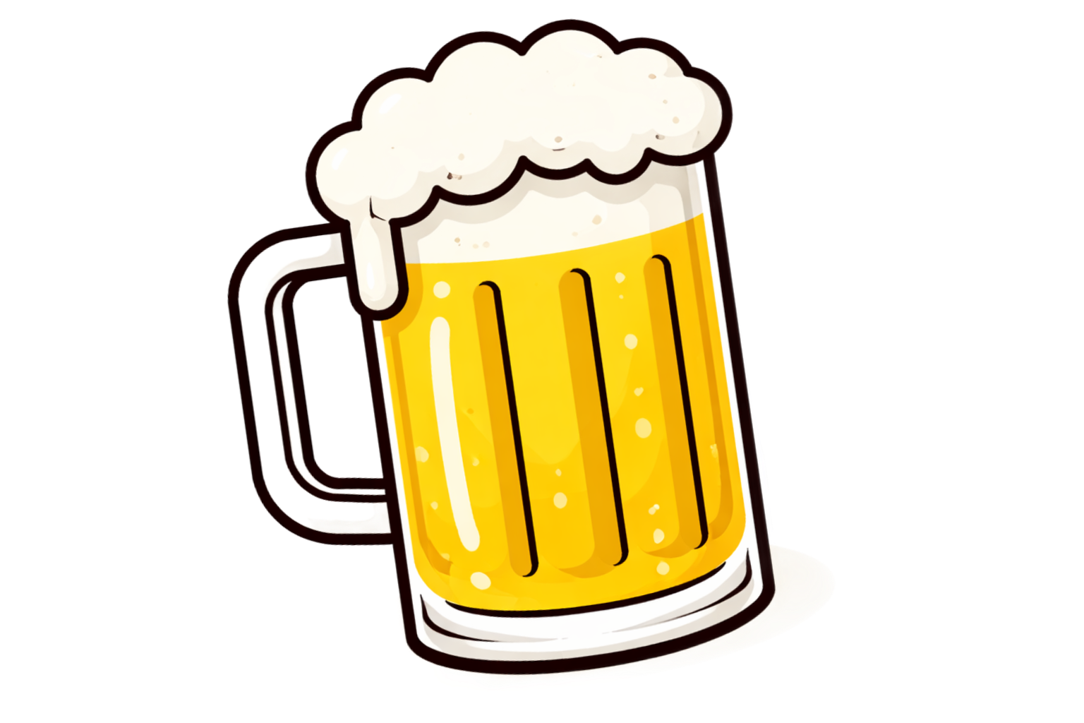 Illustrazione boccale di birra