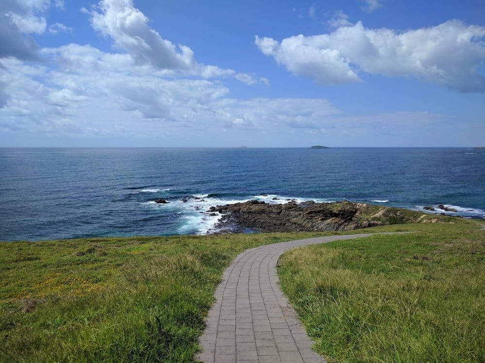 A Path Leading To The Ocean On A Sunny Day — Solitary Island Pools in Woolgoolga, NSW