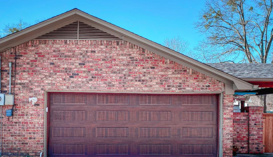 Red Commercial Garage Door — Longview, TX — Bubba's Overhead Doors