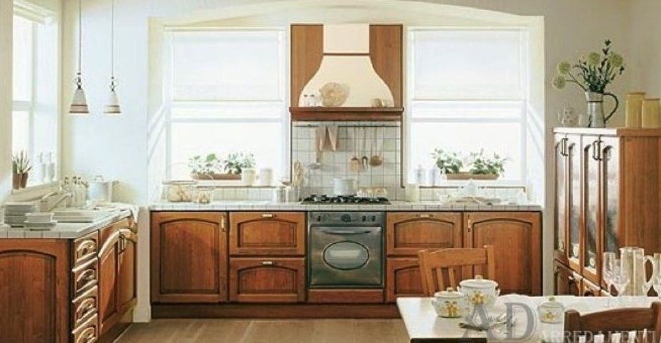 Cucina rustica marrone