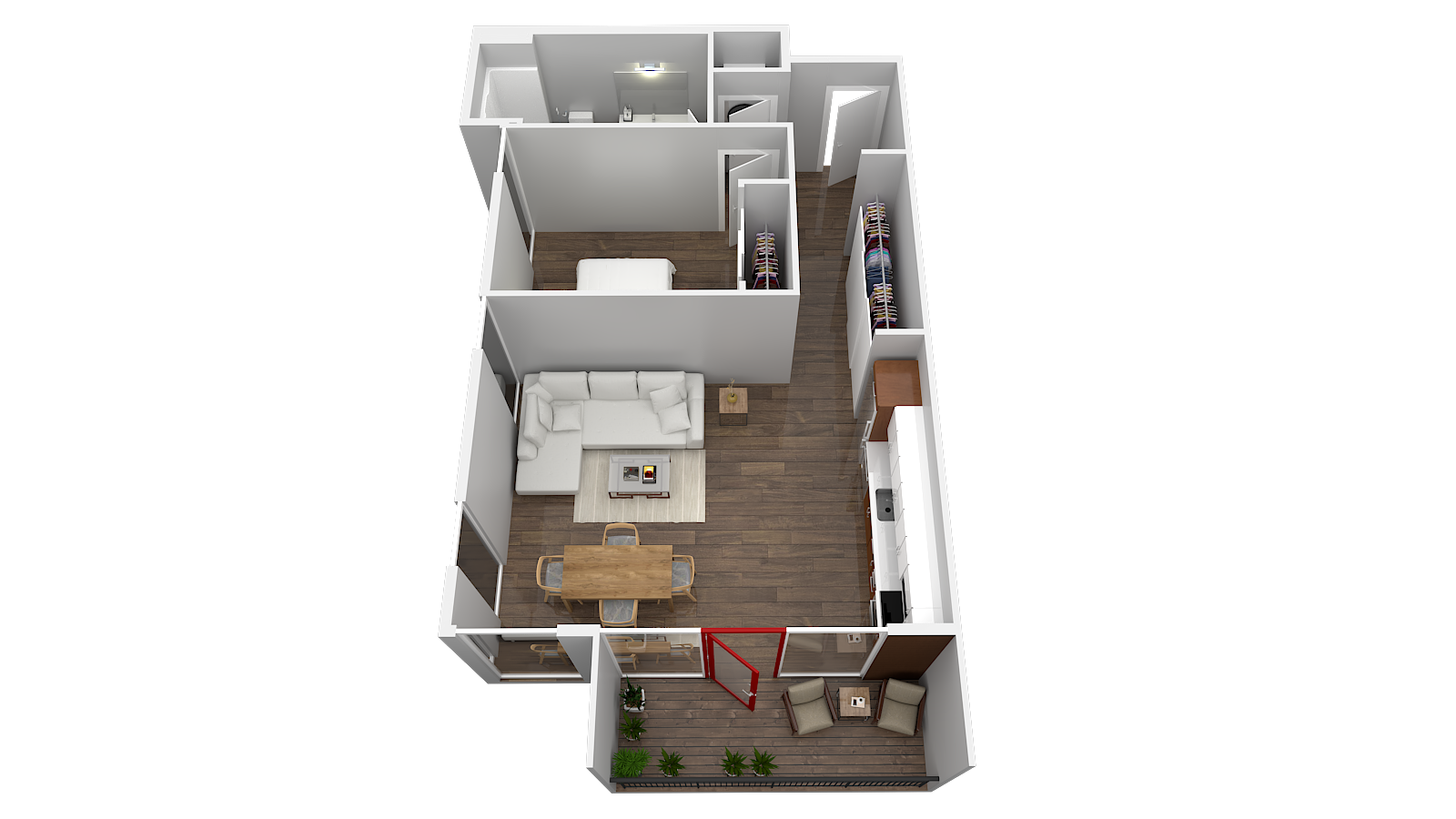 One  Bedroom 1.12