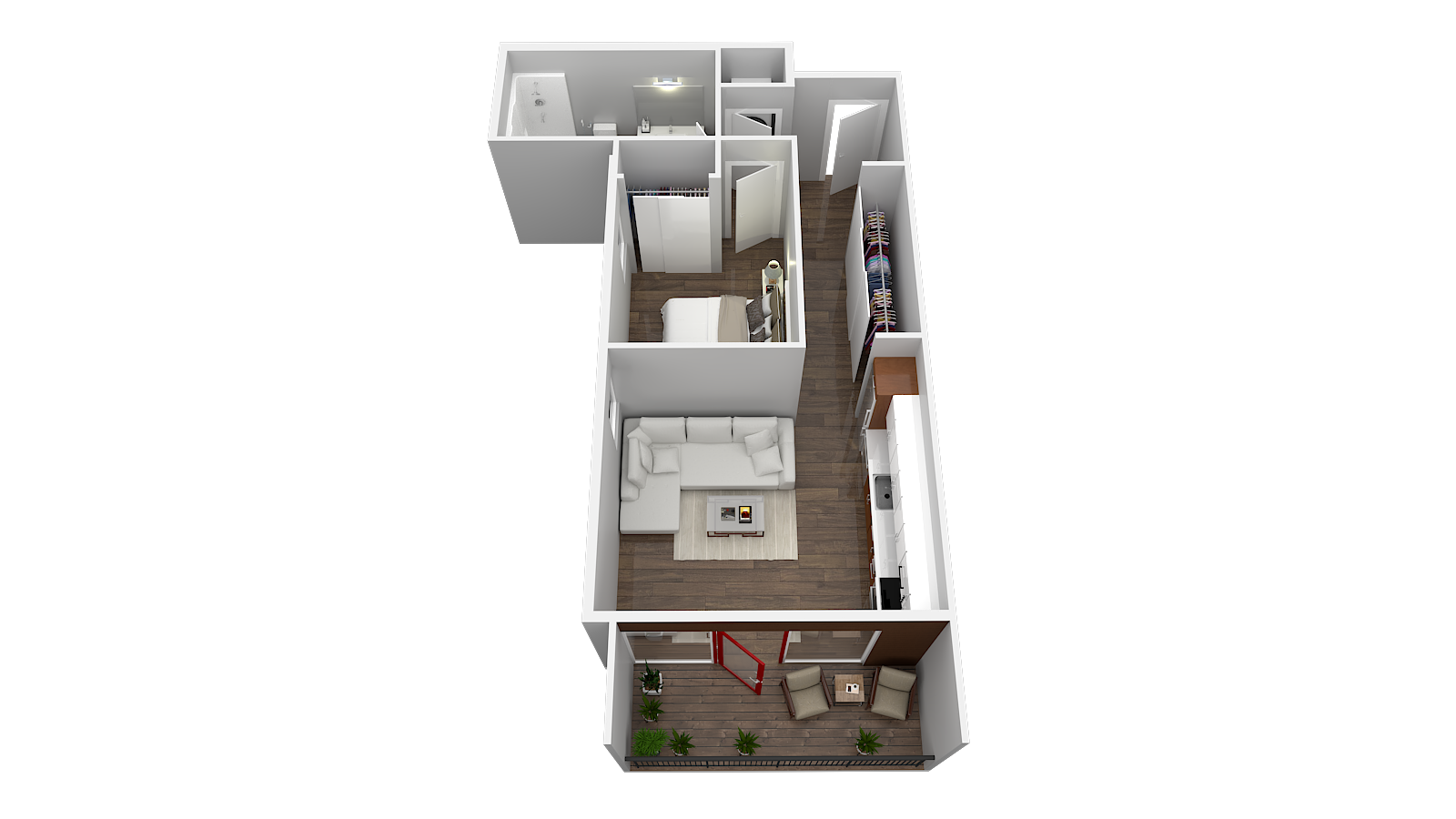 1 Bedroom 1.2