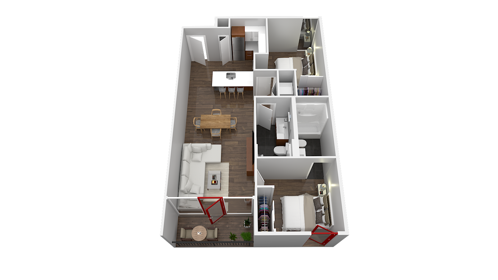 Two Bedroom 2.1