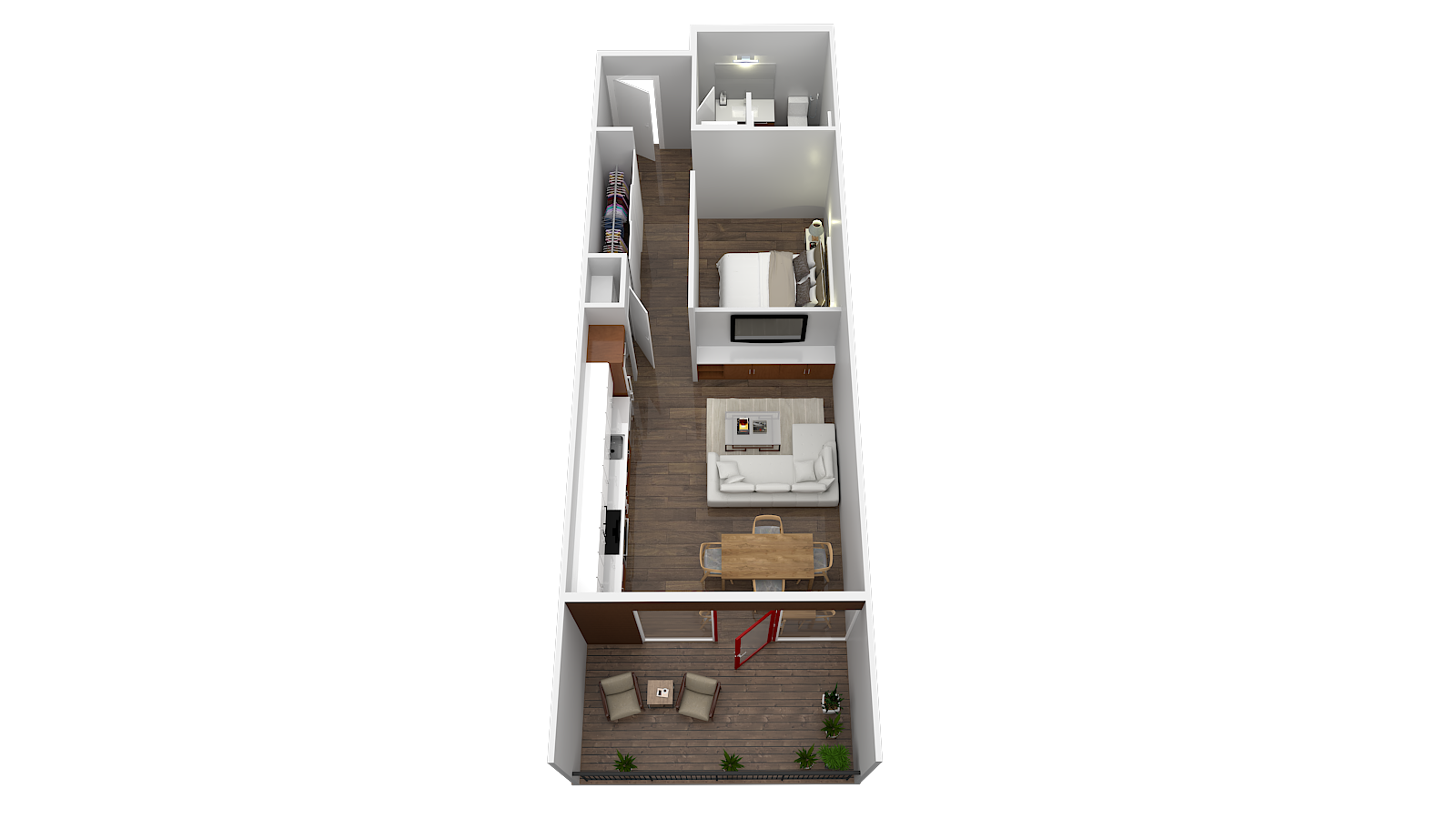 Open 1 Bedroom