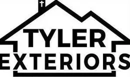 Black and white logo: 