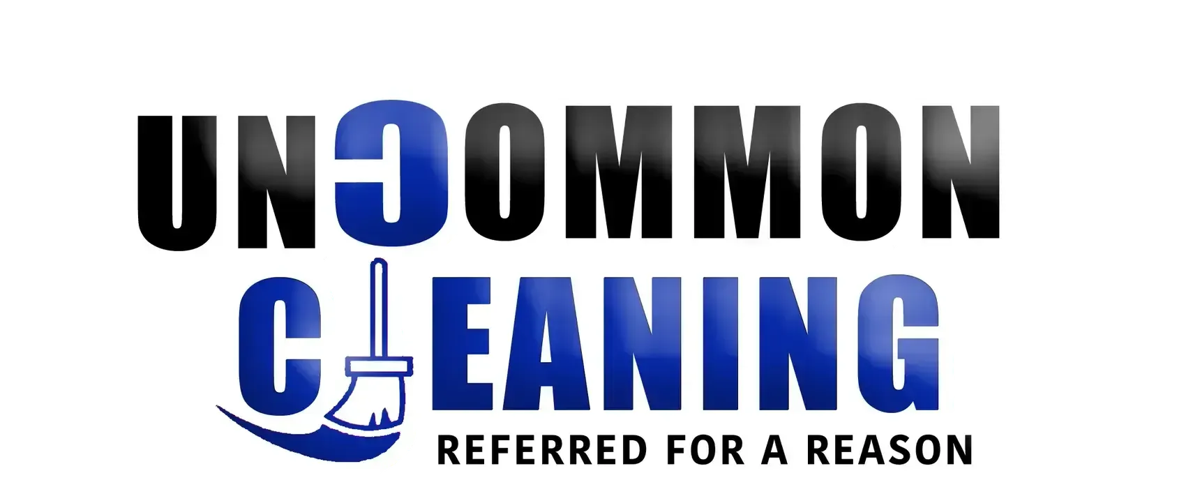 A logo for uncommon cleaning referred for a reason