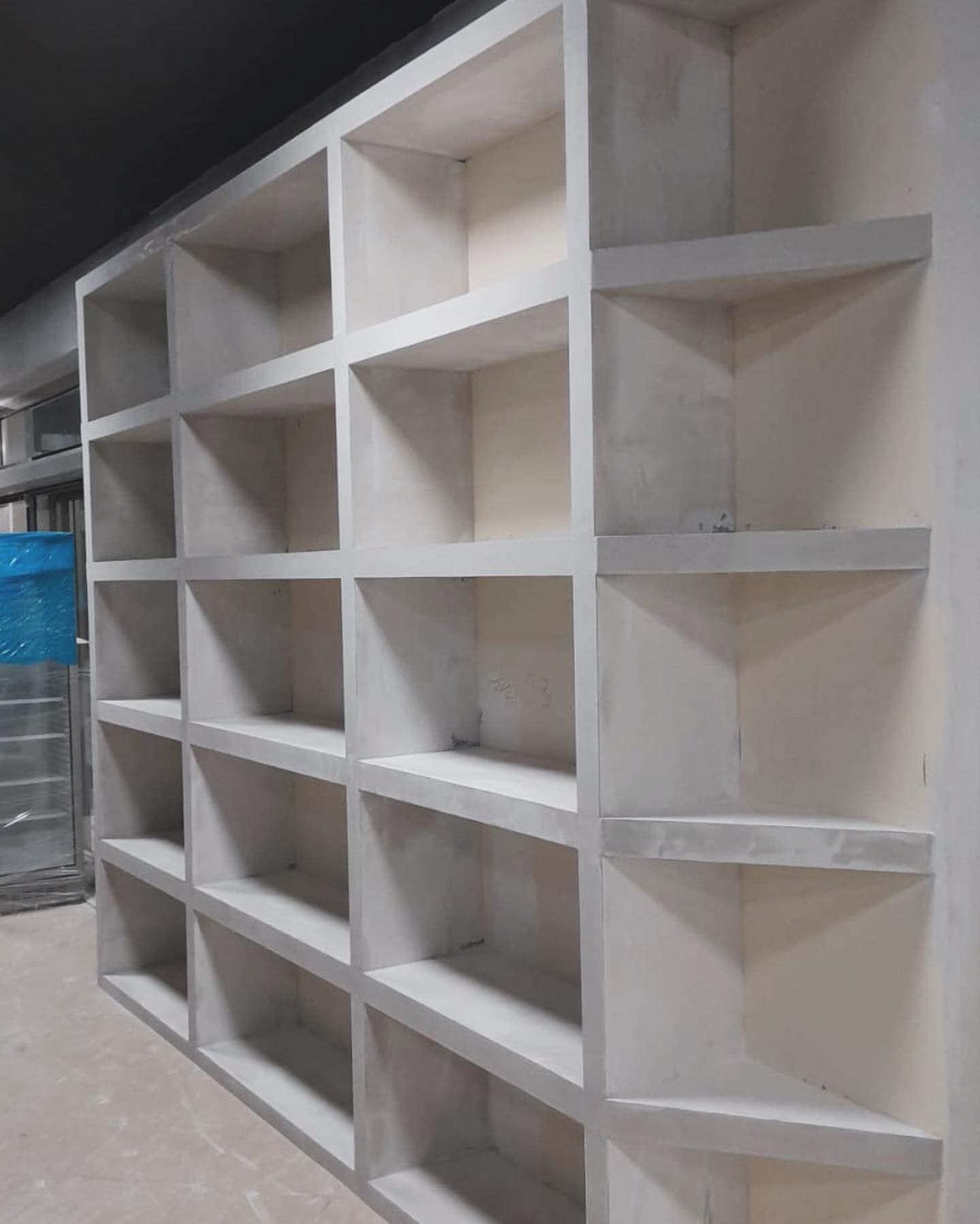 libreria in cartongesso