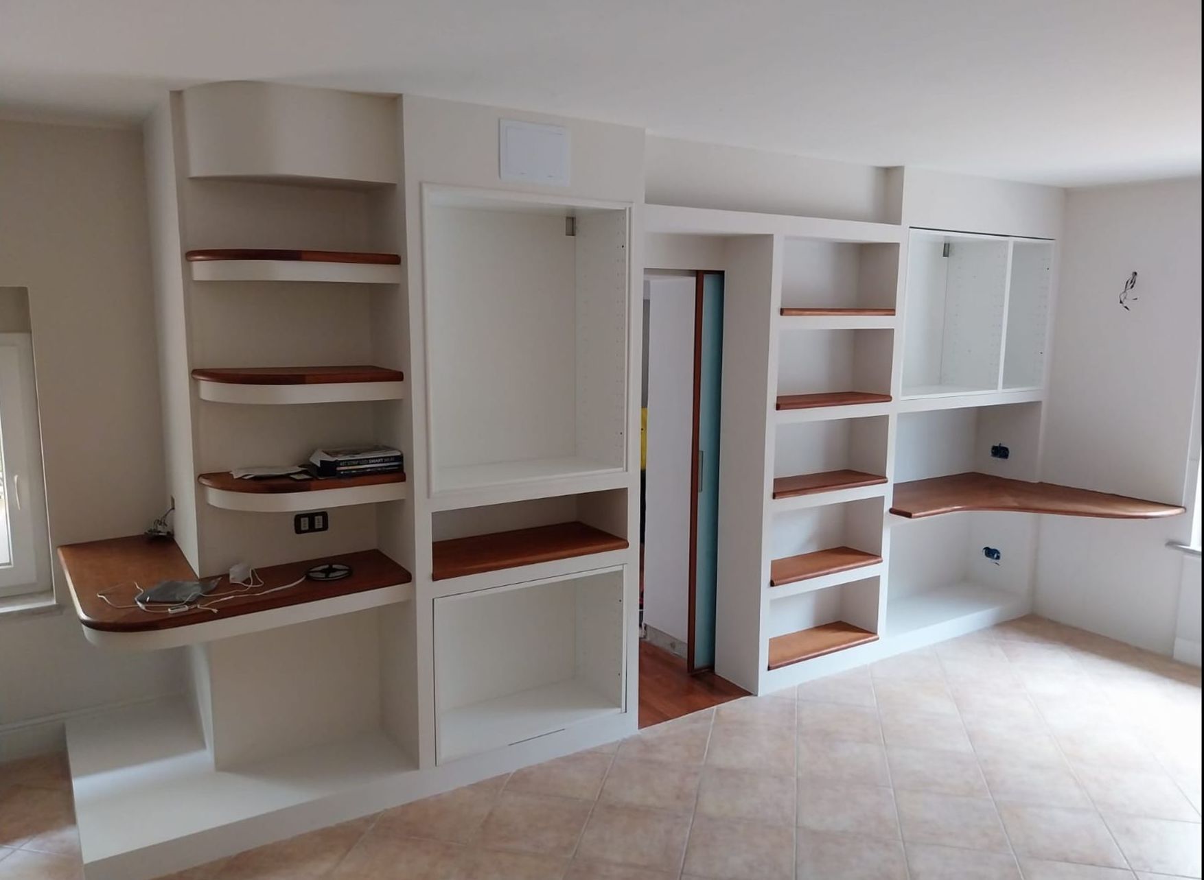 libreria in cartongesso