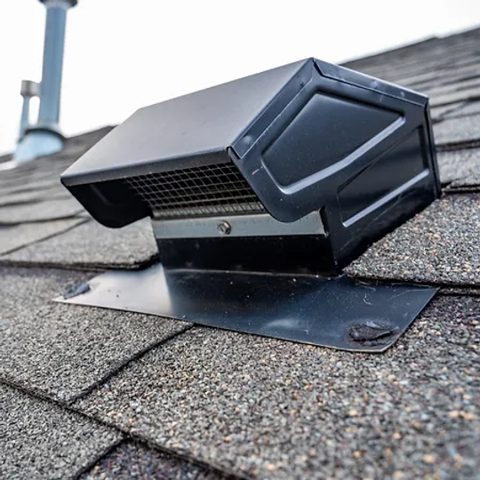 A black box is sitting on top of a roof