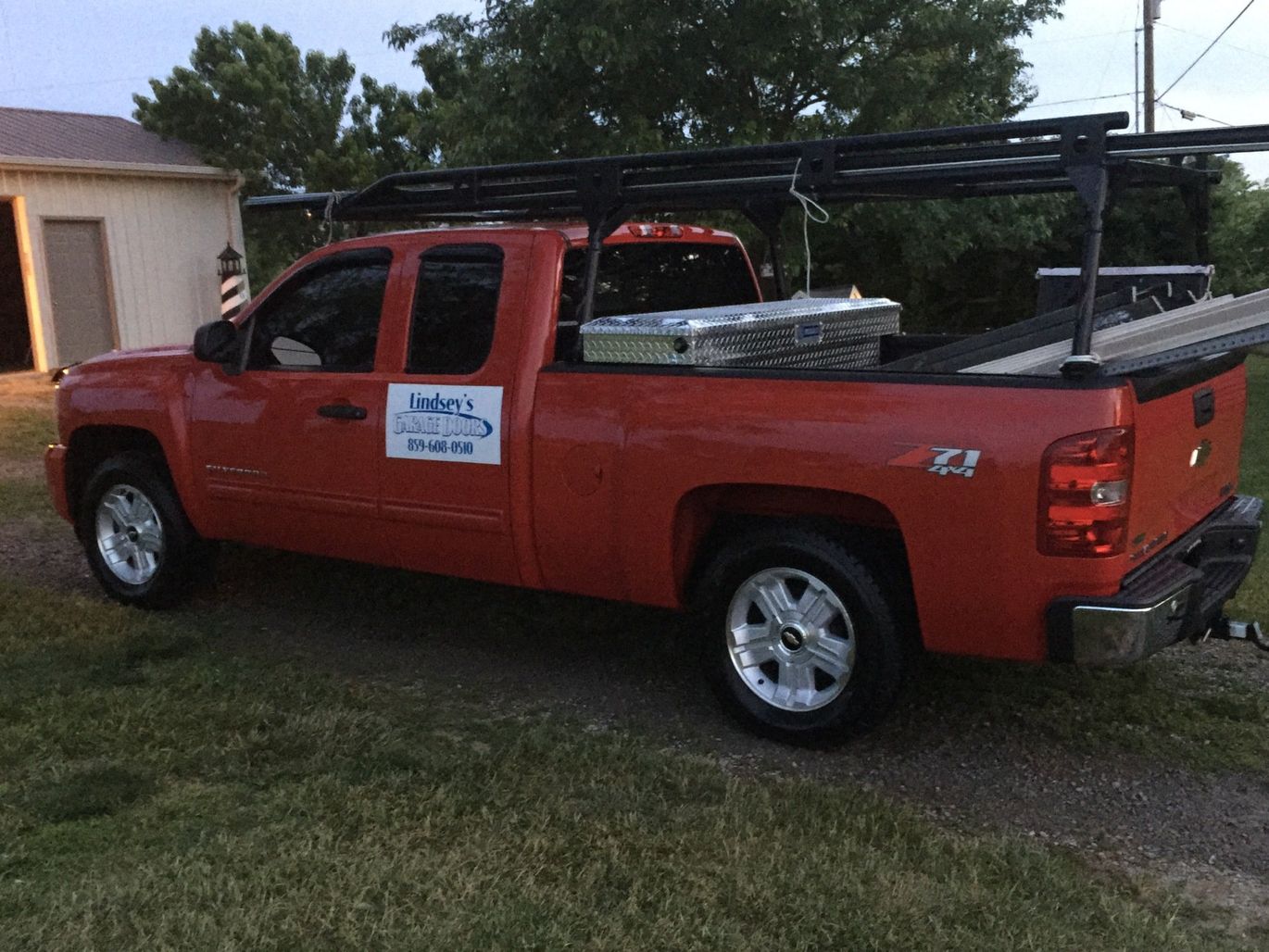 Truck Sign-Lexington, KY-Lindsey's Garage Doors