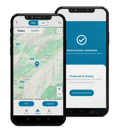 Zeus App | Applicazione per colonnine di ricarica ebike