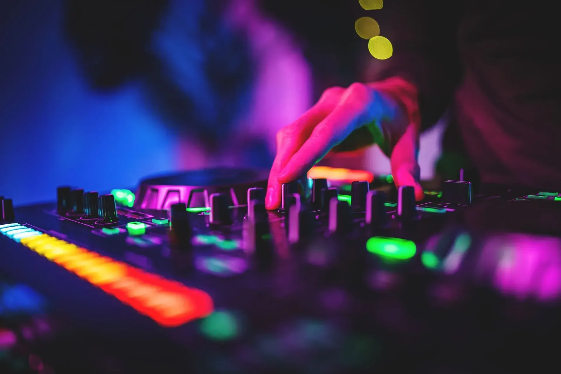 Oshkosh DJ mixing at an Event