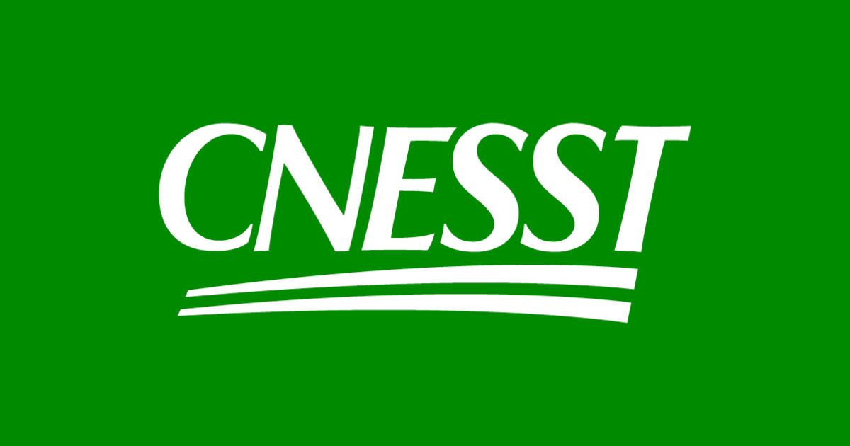 Le logo cnesst est sur fond vert.