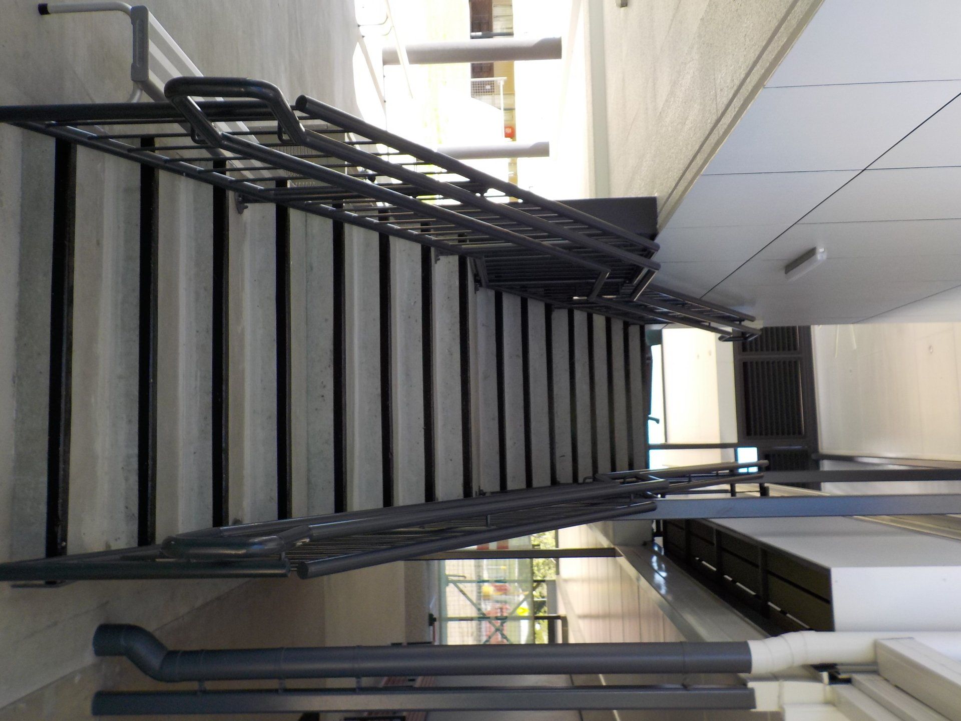 freshly painted stairs