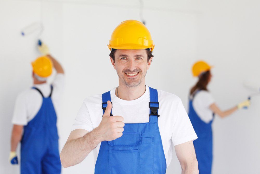 Painting Contractor Gives Thumbs Up - Painting Services in North Mackay, QLD