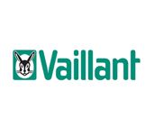 Een vaillant logo met een konijn erop op een witte achtergrond.