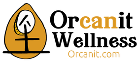 The logo for orcanit has a tree and a cross on it.