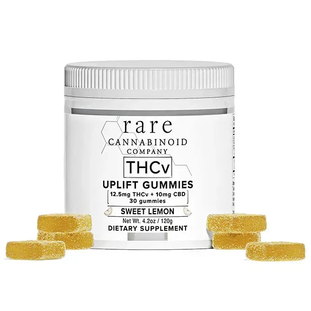 Rare cannabinoid company thcv uplift gummies sweet lemon dietary supplement