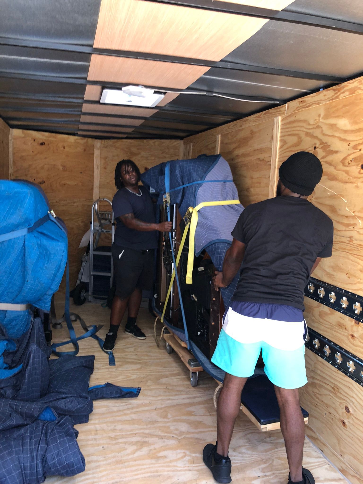 Boxes Inside the Car