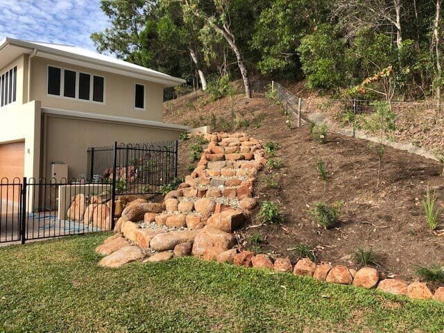 Landscaping Rock Steps — Trinity Landscape in Cairns, QLD