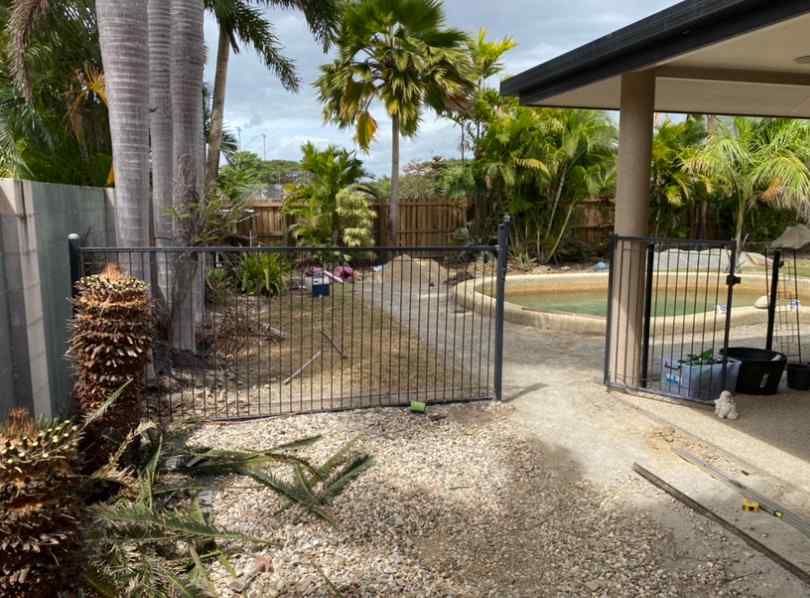 Backyard & Gate Before Landscaping — Trinity Landscape in Cairns, QLD