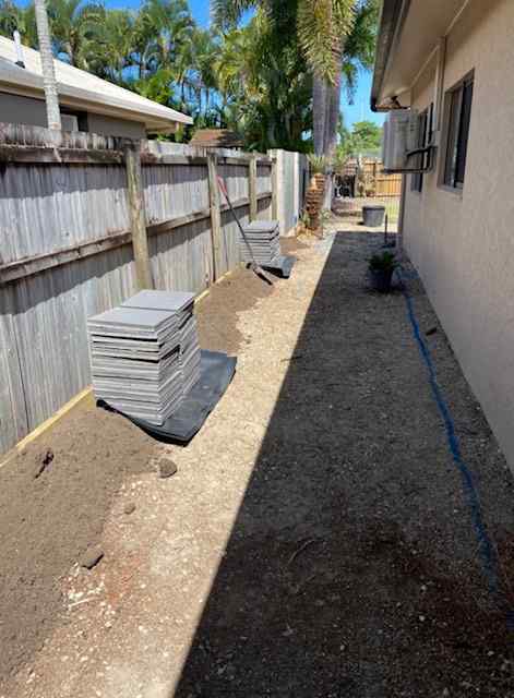 Side of House During Renovation — Trinity Landscape in Cairns, QLD