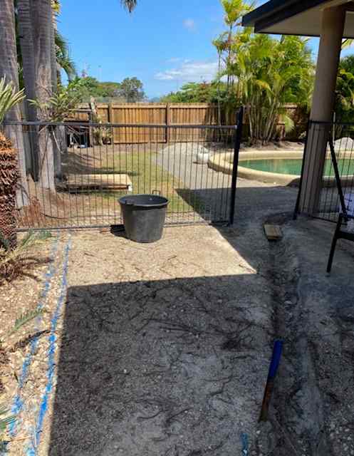 Backyard During Renovation — Trinity Landscape in Cairns, QLD
