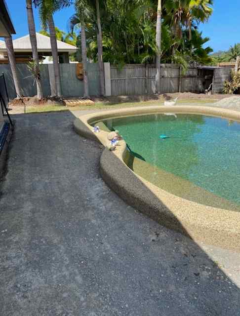 Pool Surrounds During Renovation — Trinity Landscape in Cairns, QLD