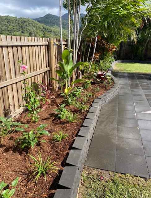 Garden Bed with New Plants — Trinity Landscape in Cairns, QLD