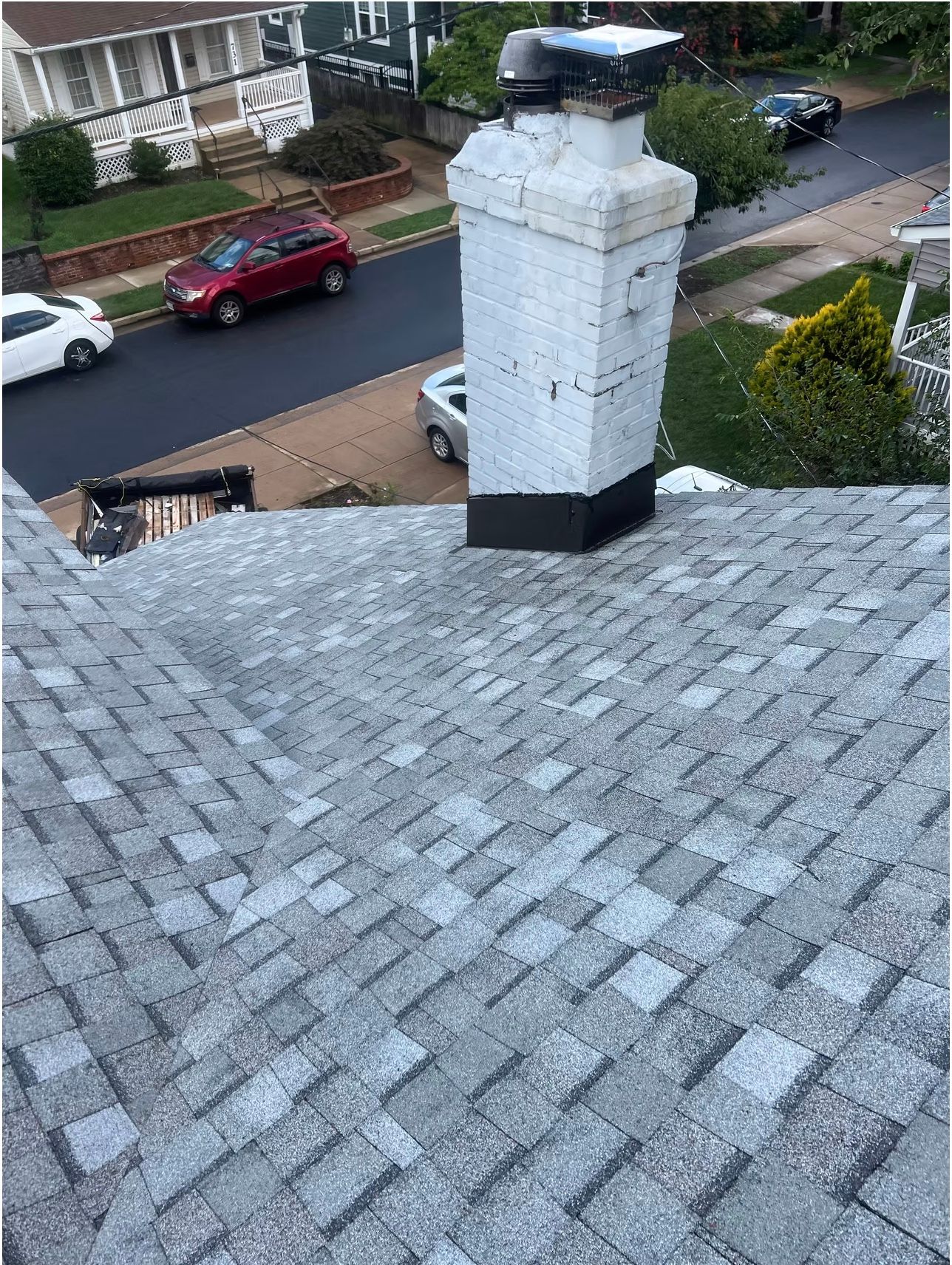 A roof replacement in Arlington, VA by L&R Contractors