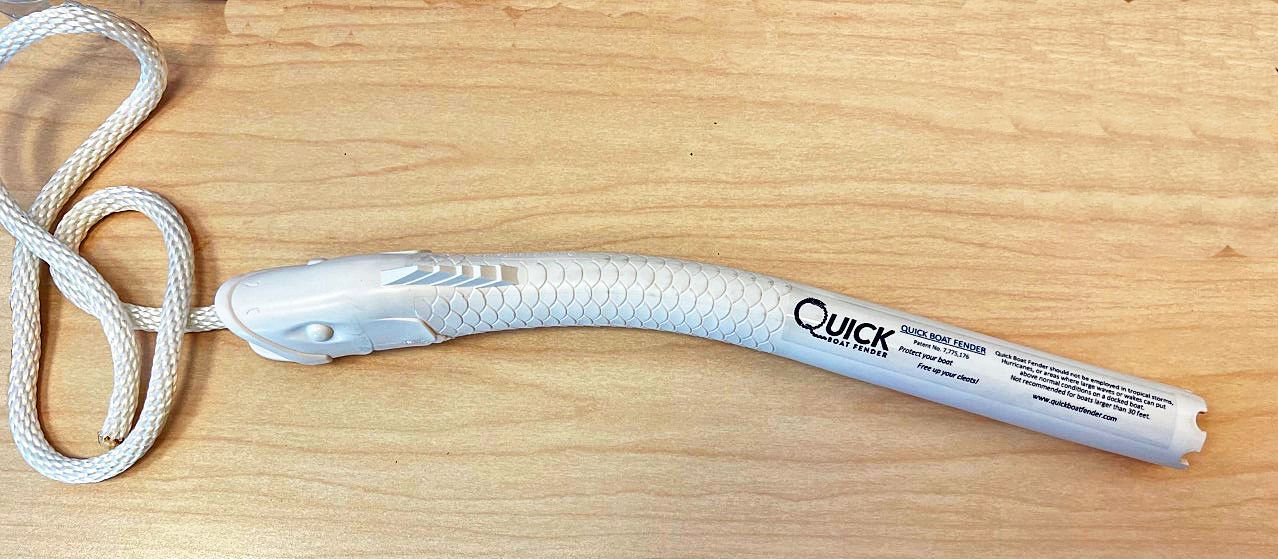 a white item with the word quick on it