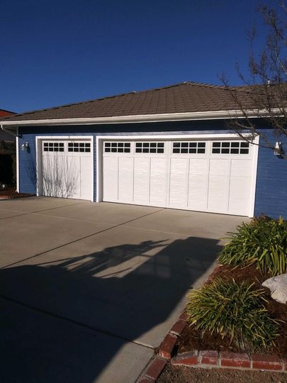 New Garage Door installation in the Redlands and Yucaipa CA Area. New Overhead door for garage and storage area.