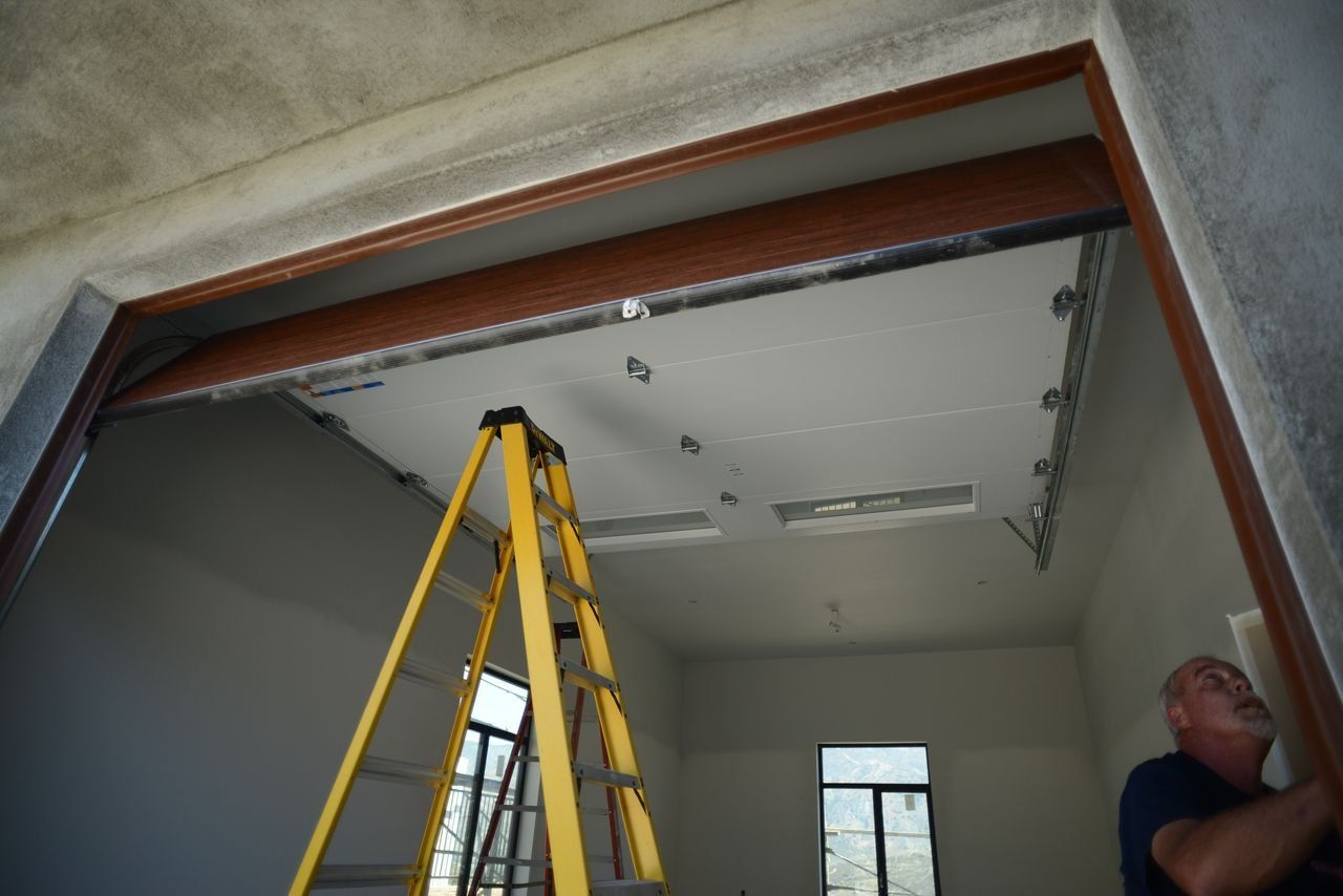 Garage door  being installed in Redlands