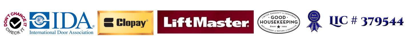 image of several logos including liftmaster Garage Door Openers