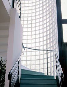 Stairs with Glass Block Walls — Cincinnati, OH — Block-Tite Of Cincinnatti LLC