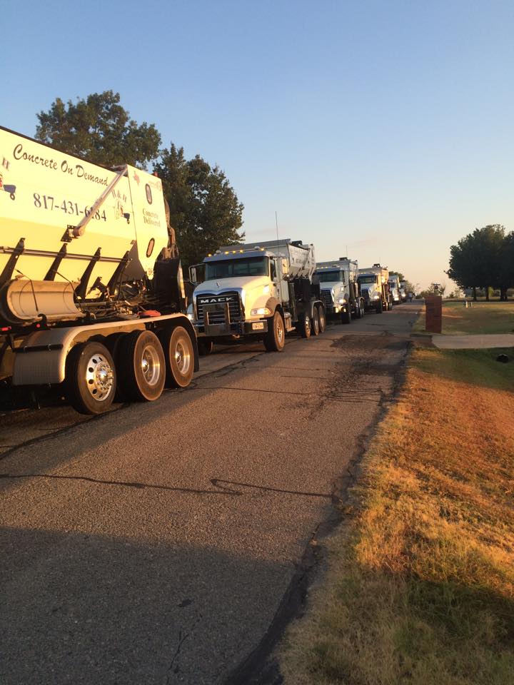 Concrete Mixer Trucks On The Road — Fort Worth, TX — H & H Concrete On Demand