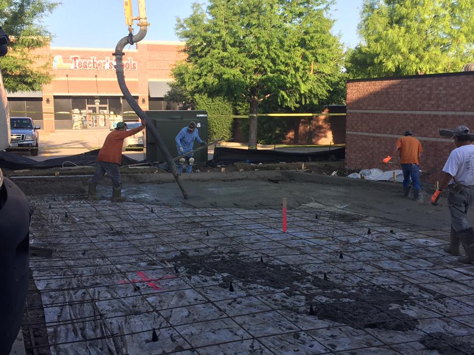 Concrete Mixer Pouring Concrete Cement — Fort Worth, TX — H & H Concrete On Demand