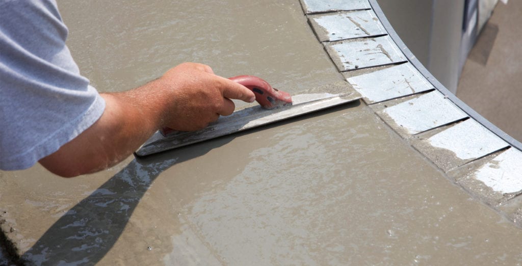 Leveling Concrete With Trowels — Fort Worth, TX — H & H Concrete On Demand