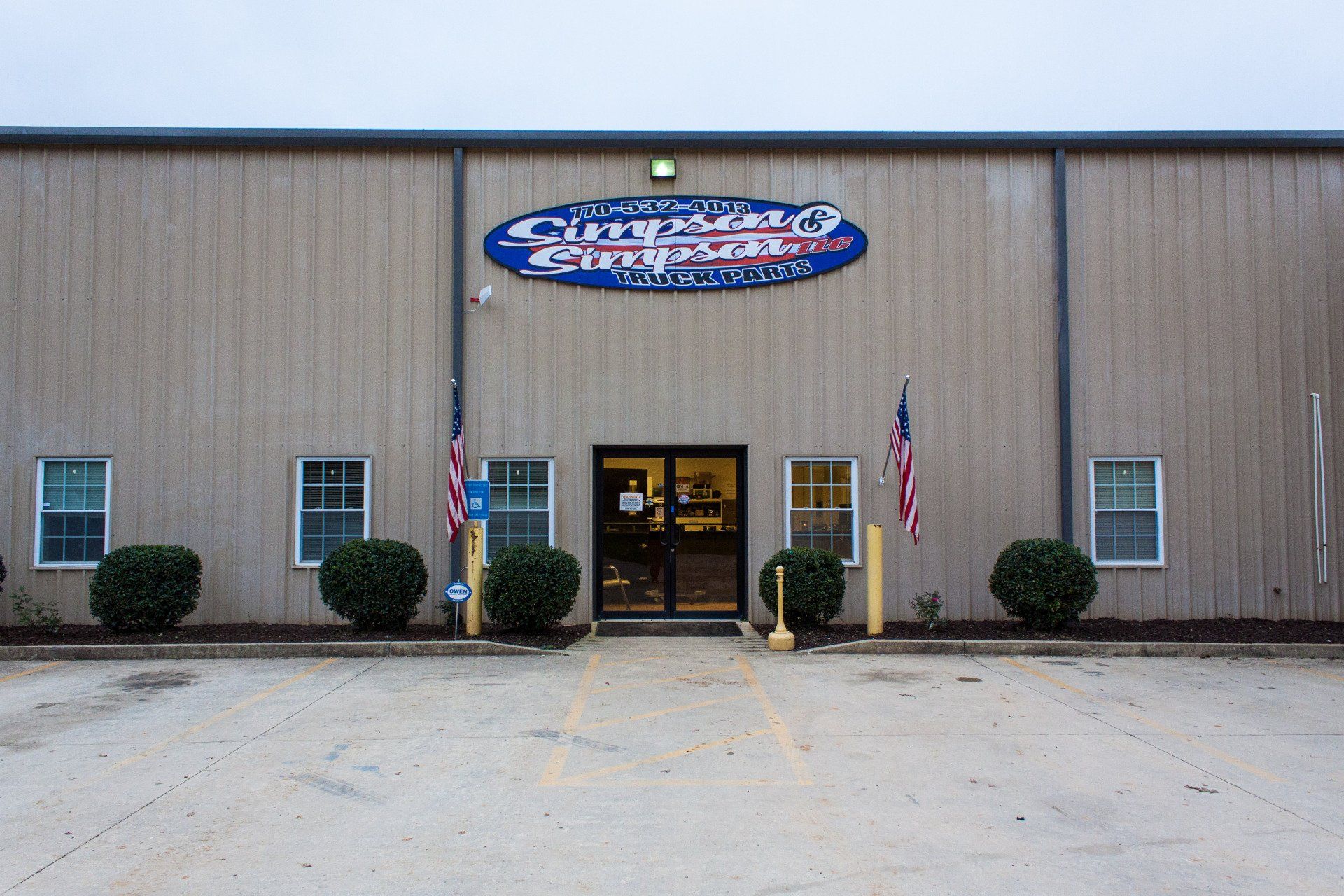Near Front View Of The Outside Shop — Gillsville, GA — Simpson & Simpson LLC