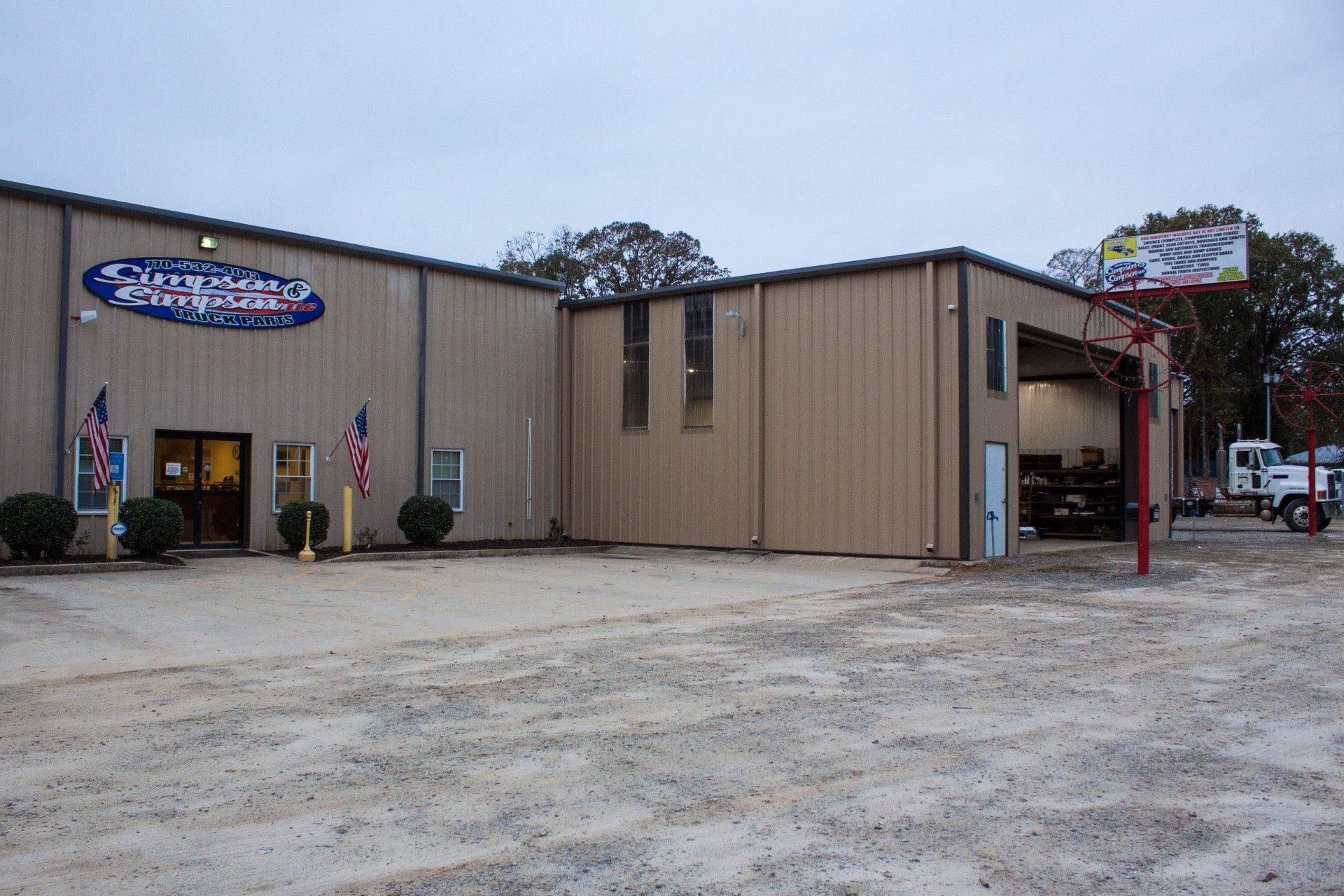 Left Angle View Of The Outside Shop — Gillsville, GA — Simpson & Simpson LLC
