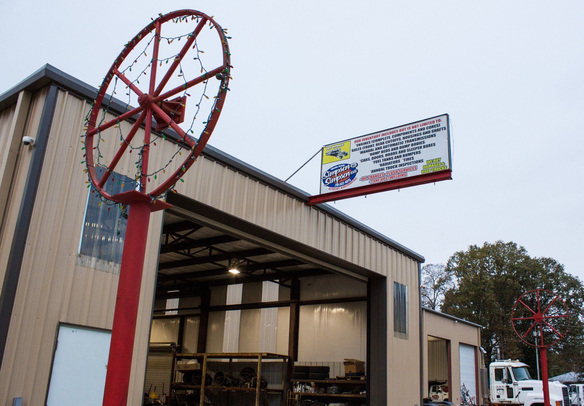 Outside View of the Parts Shop — Gillsville, GA — Simpson & Simpson LLC