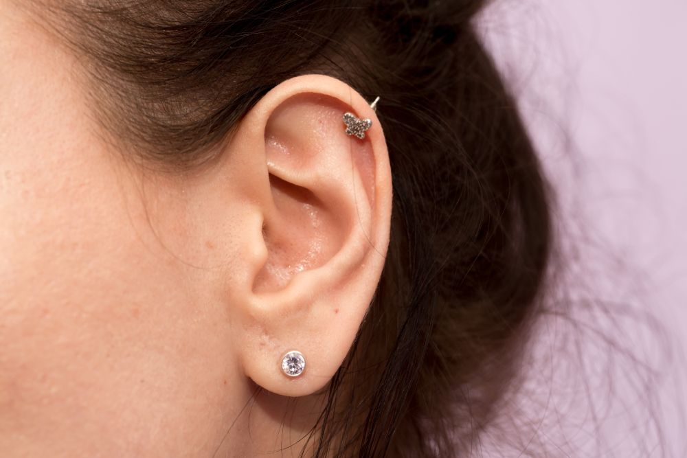 Close-Up of a Person's Ear With a Helix — Admire Skincare and Beauty in Taree, NSW
