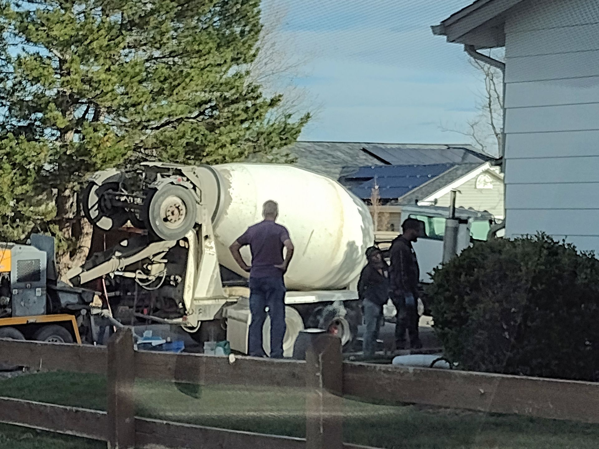 Re-Pouring and repair front Steps