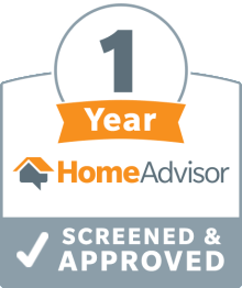 1 Year HomeAdvisor Screened & Approved Logo