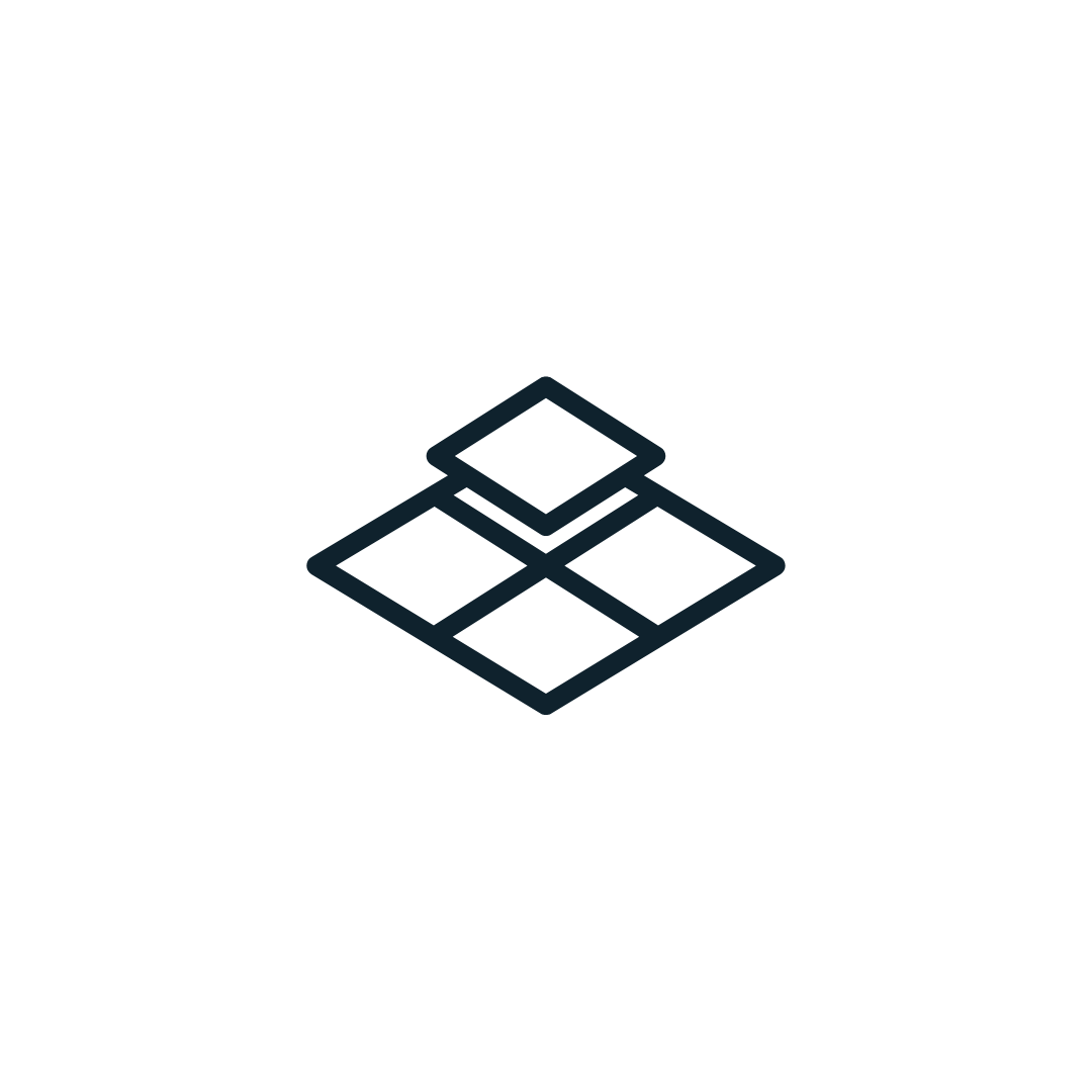 A black and white icon of a square on a white background.