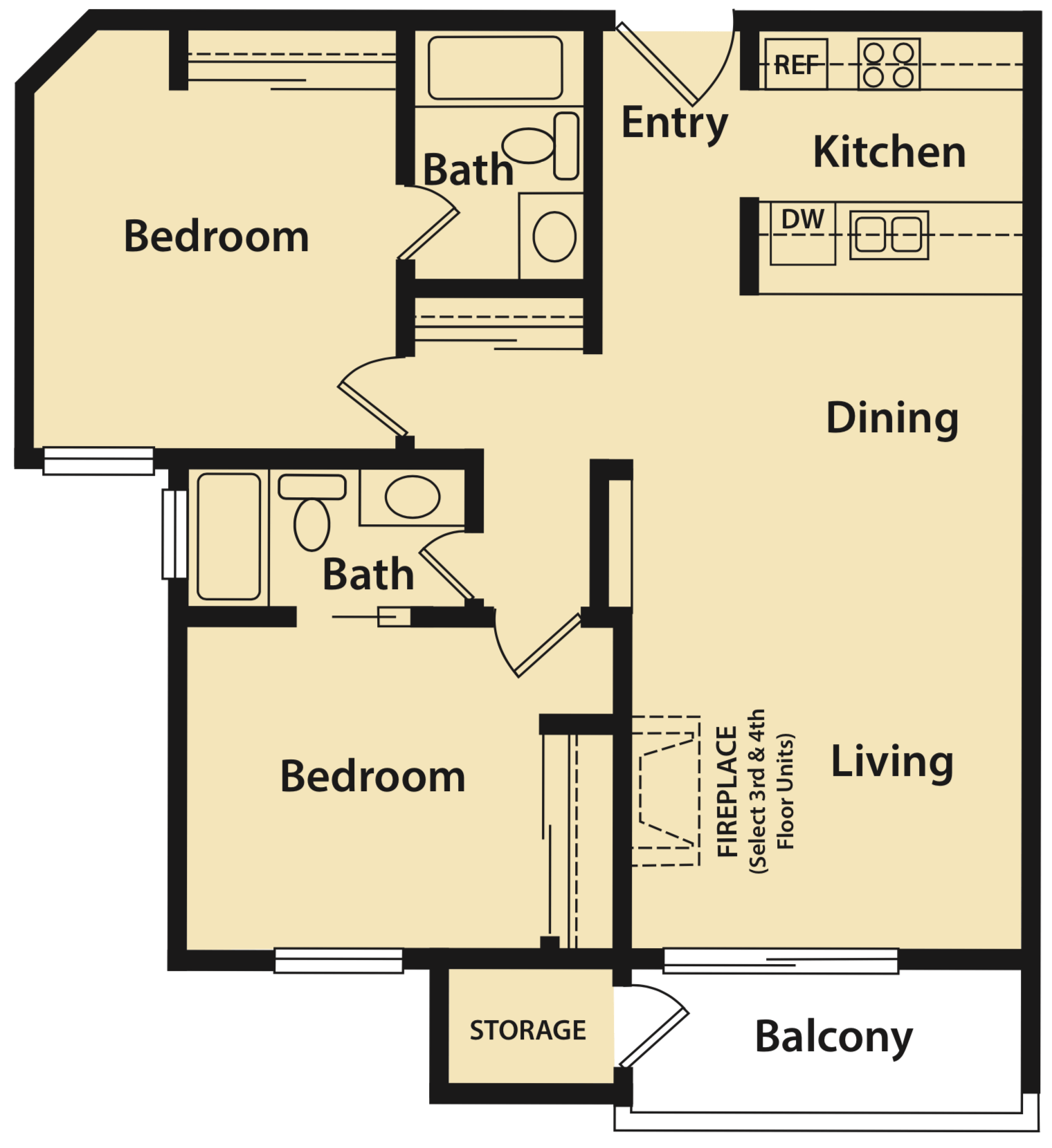Plan H | Woodside Apartments