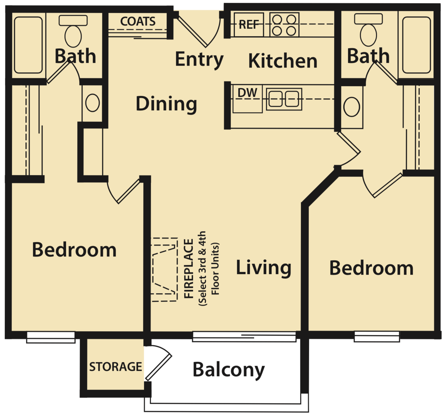 Plan M | Woodside Apartments